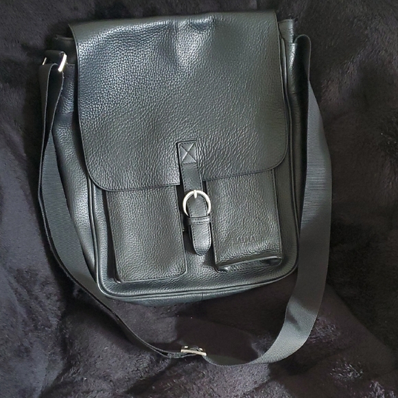 Balmain Other - BALMAIN PARIS , Black Leather Men's And Women Shoulder Bag, Retail $1,450